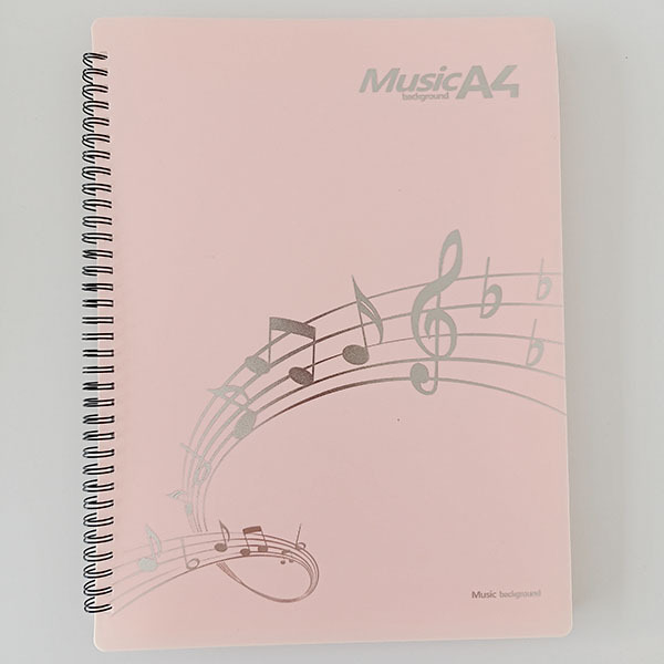 Папка за нотни листове за пиано с клип, пластмасова, регулируема, без отблясък, печат на лого