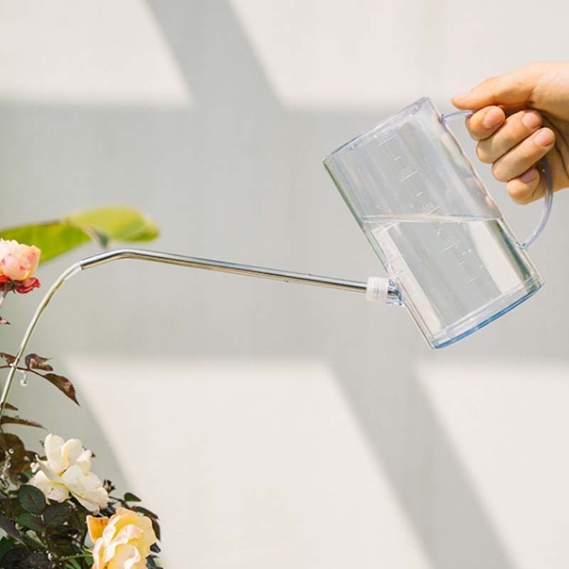 Qitazz Cană de udare pentru flori, cioc lung, Material POM, Design Scandinav Simplu, Conectare rapidă