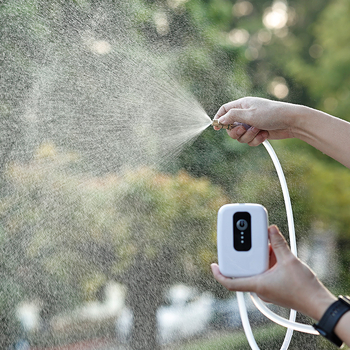Električni raspršivač, Micro Spray serija; materijali: plast, silikon, mesing; namijenjeno kućnom vrtlarstvu i javnim zelenim površinama