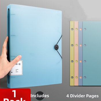 A4 4‑dierová priehradka na dokumenty – PP materiál, organizér na dokumenty, perforovaný formát, rozmery 320 × 248 mm