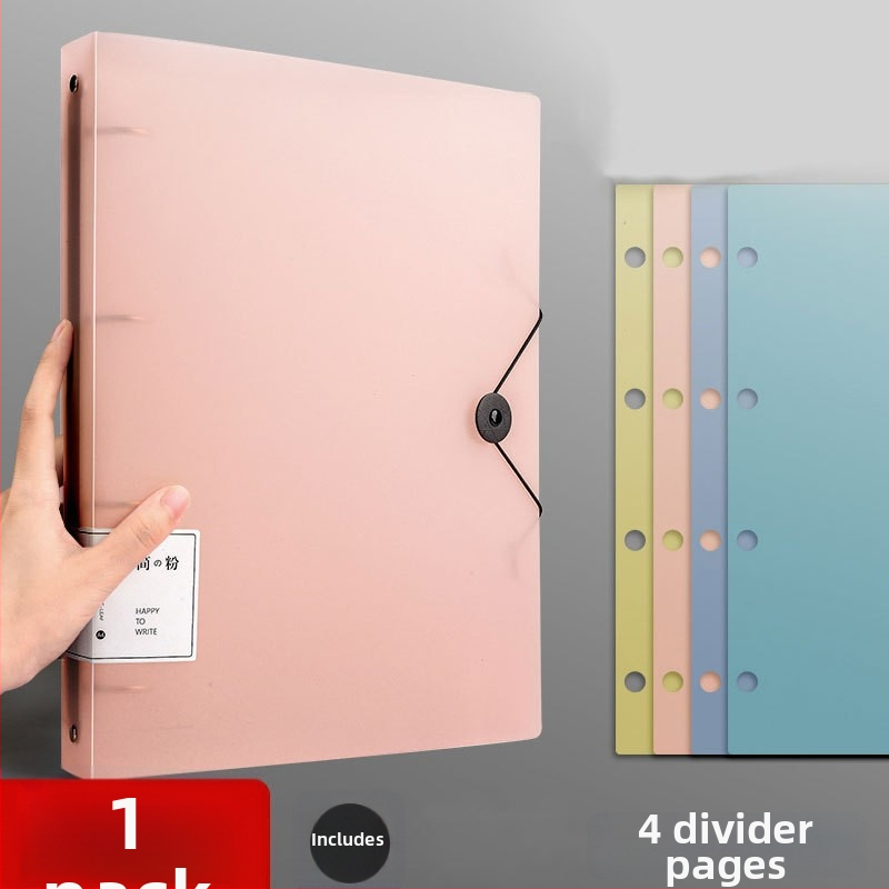 A4 4‑dierová priehradka na dokumenty – PP materiál, organizér na dokumenty, perforovaný formát, rozmery 320 × 248 mm