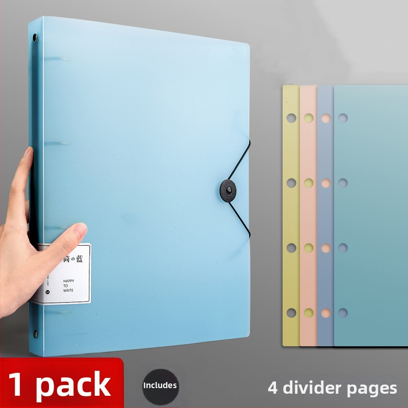 A4 4‑dierová priehradka na dokumenty – PP materiál, organizér na dokumenty, perforovaný formát, rozmery 320 × 248 mm