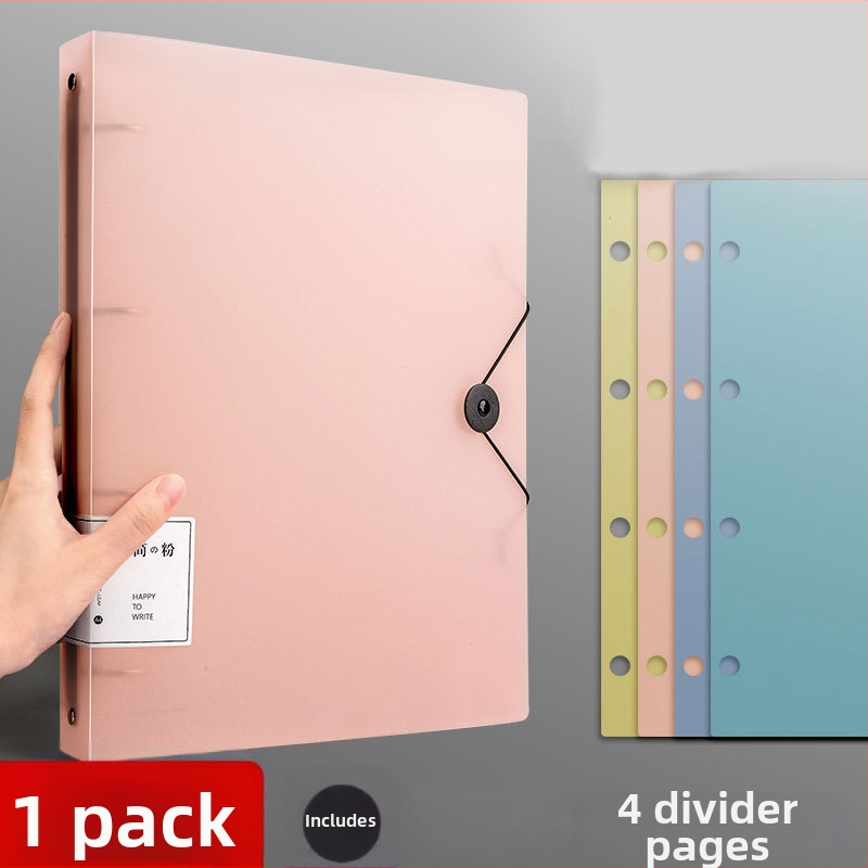 A4 4‑dierová priehradka na dokumenty – PP materiál, organizér na dokumenty, perforovaný formát, rozmery 320 × 248 mm