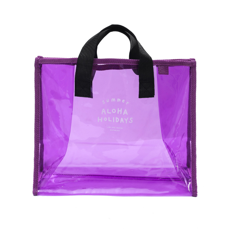 Geantă de voiaj din PVC transparent, cu formă cub, pentru depozitare multipurpose (pantofi, cosmetică, articole personale)