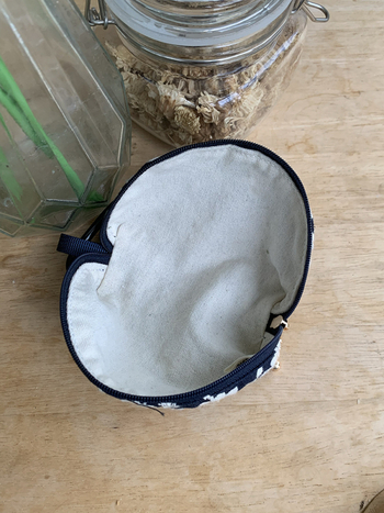 Novčanik za kovanice od pamuka i lana, cvjetni uzorak, gradski minimalistički stil, prozračan materijal