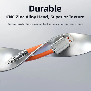 Griežams Android ātrās uzlādes kabelis ar LED 240W, piemērots Huawei, Honor, Xiaomi un ViOP spēļu tālruņiem