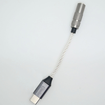 Cablu audio digital USB-C la 3,5 mm, miez din cupru placat cu argint, proces de placare cu argint, pentru headset, audio și linie AUX mașină, model Kexin CX21998 Upgrade 31993