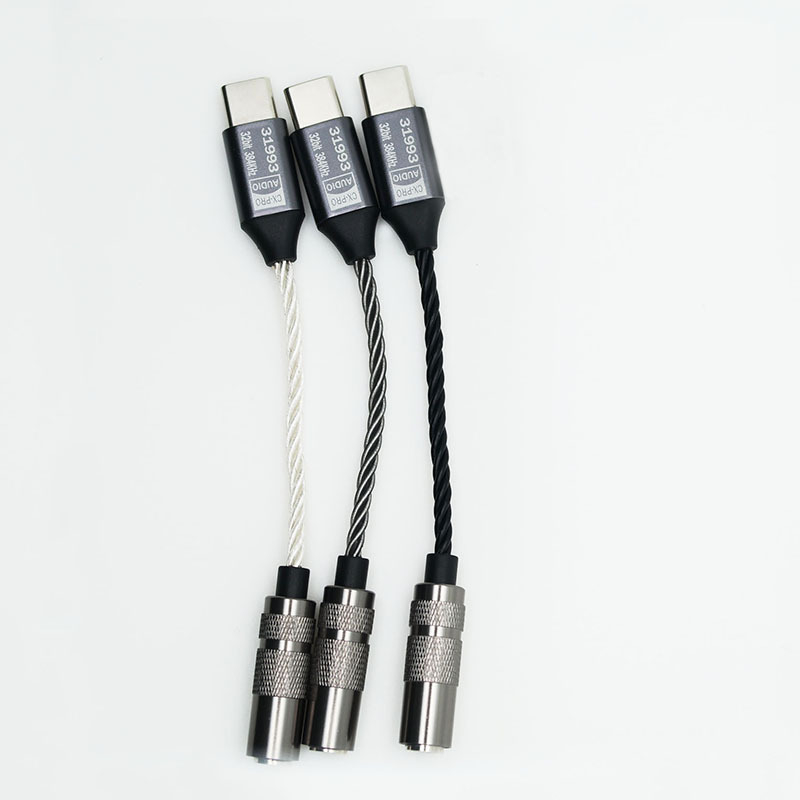 Cablu audio digital USB-C la 3,5 mm, miez din cupru placat cu argint, proces de placare cu argint, pentru headset, audio și linie AUX mașină, model Kexin CX21998 Upgrade 31993