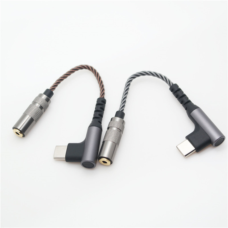 Cablu audio digital USB-C la 3,5 mm, miez din cupru placat cu argint, proces de placare cu argint, pentru headset, audio și linie AUX mașină, model Kexin CX21998 Upgrade 31993
