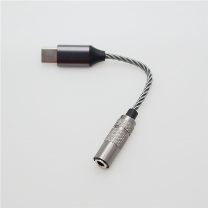Cablu audio digital USB-C la 3,5 mm, miez din cupru placat cu argint, proces de placare cu argint, pentru headset, audio și linie AUX mașină, model Kexin CX21998 Upgrade 31993