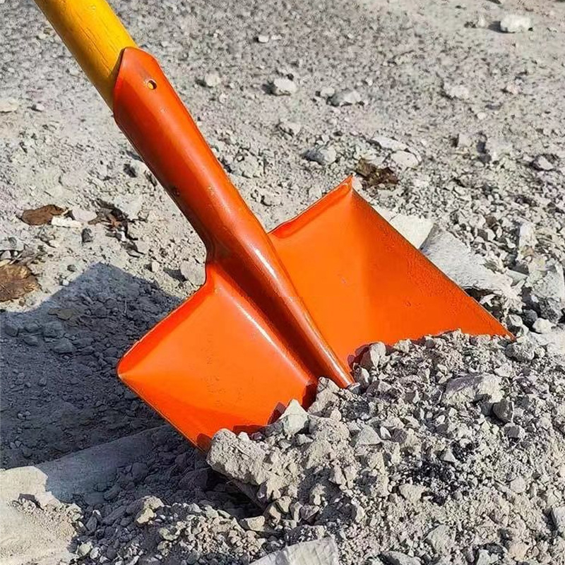 Φτυάρι από μανγκάνιο χάλυβα με τετράγωνη λάμα για γεωργική χρήση και εξωτερικούς χώρους