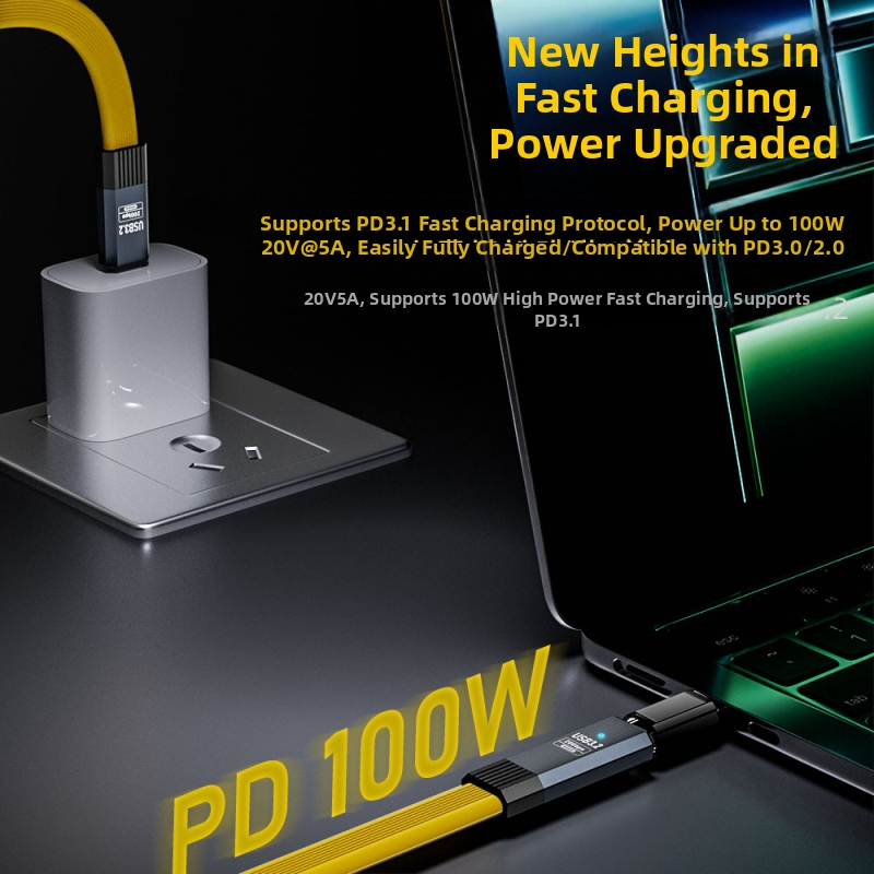 USB-C adatkábél, férfi–női, 20Gbps átviteli sebesség, USB 3.1 gyors töltés, modell CF/CM-3.2-BX, One Core Industrial