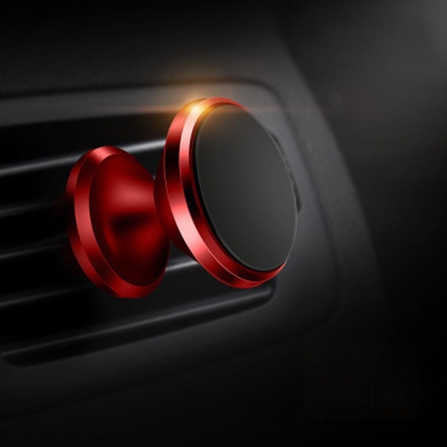Magnetski držač automobila za telefon s klipom za ventilaciju - Snap-On, aluminijska legura, držač navigacije