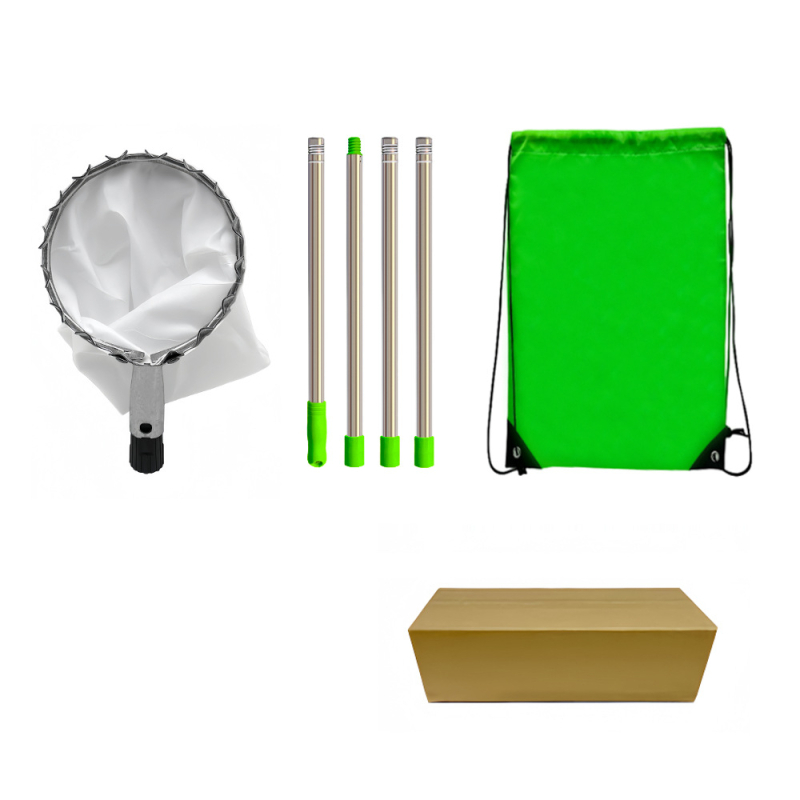 Sakupljač voća s teleskopskom šipkom za visoke grane u vrtu