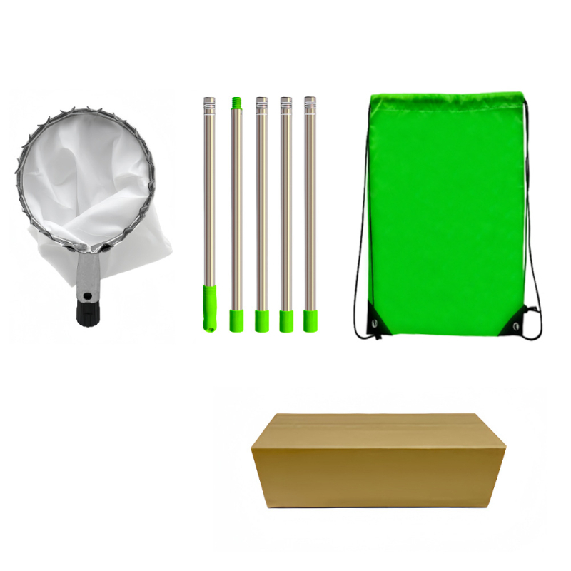 Sakupljač voća s teleskopskom šipkom za visoke grane u vrtu