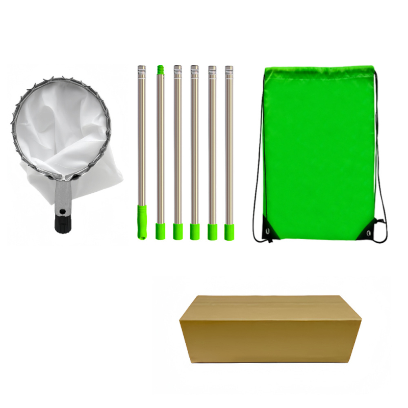 Sakupljač voća s teleskopskom šipkom za visoke grane u vrtu