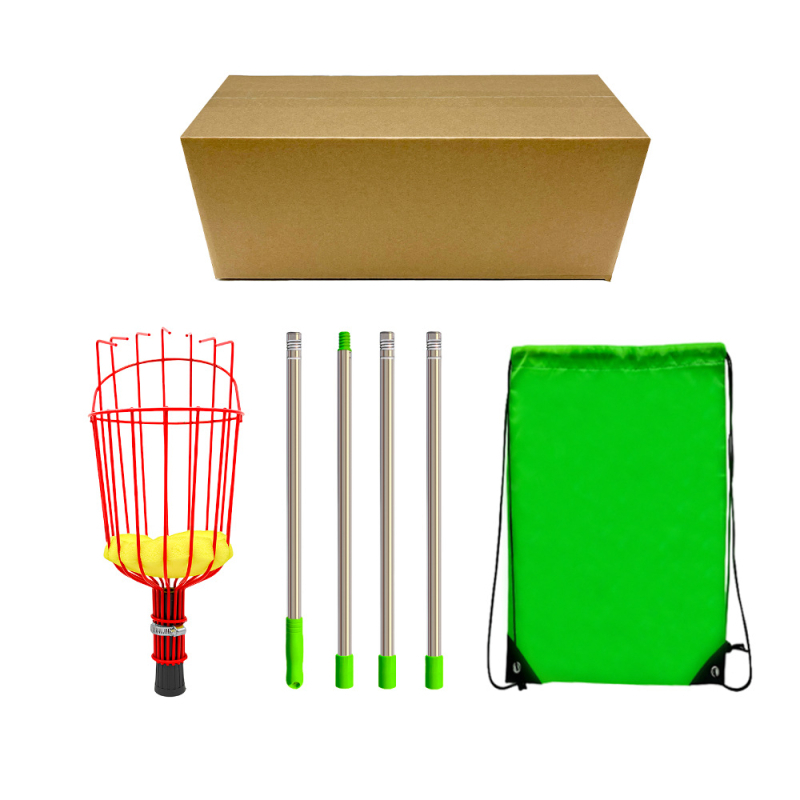 Sakupljač voća s teleskopskom šipkom za visoke grane u vrtu