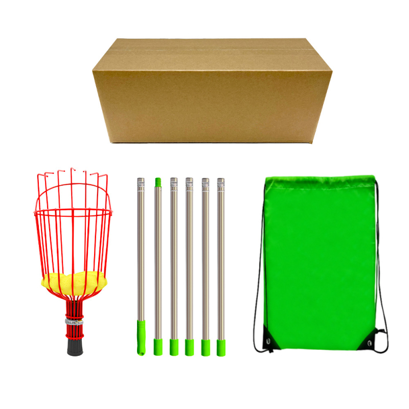 Sakupljač voća s teleskopskom šipkom za visoke grane u vrtu