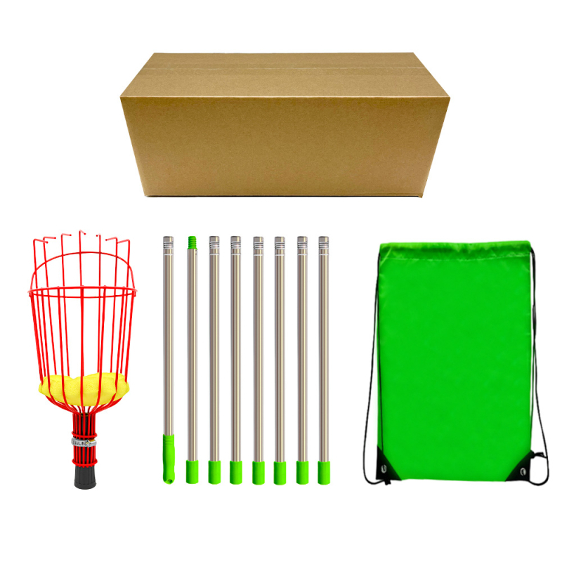 Sakupljač voća s teleskopskom šipkom za visoke grane u vrtu