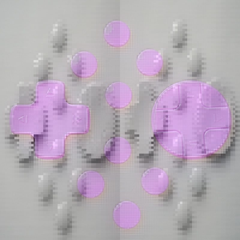 Pokrovky tlačidiel Switch Joy-Con pre D-pad kríž a kruhové tlačidlo (ABS, model aksw-016, 20 g)