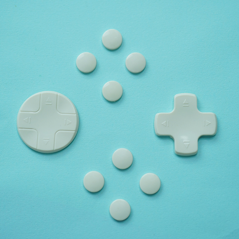 Pokrovky tlačidiel Switch Joy-Con pre D-pad kríž a kruhové tlačidlo (ABS, model aksw-016, 20 g)