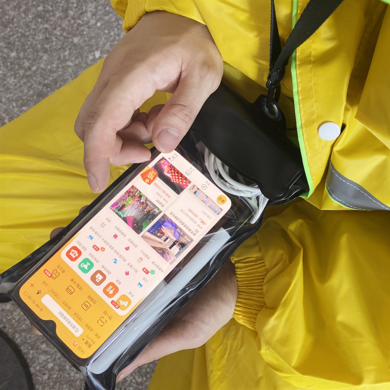 Vodootporna torbica za telefon za jahače, TPU materijal, kompatibilan s zaslonom na dodir, ispis logotipa, prilagodljivo oblikovanje