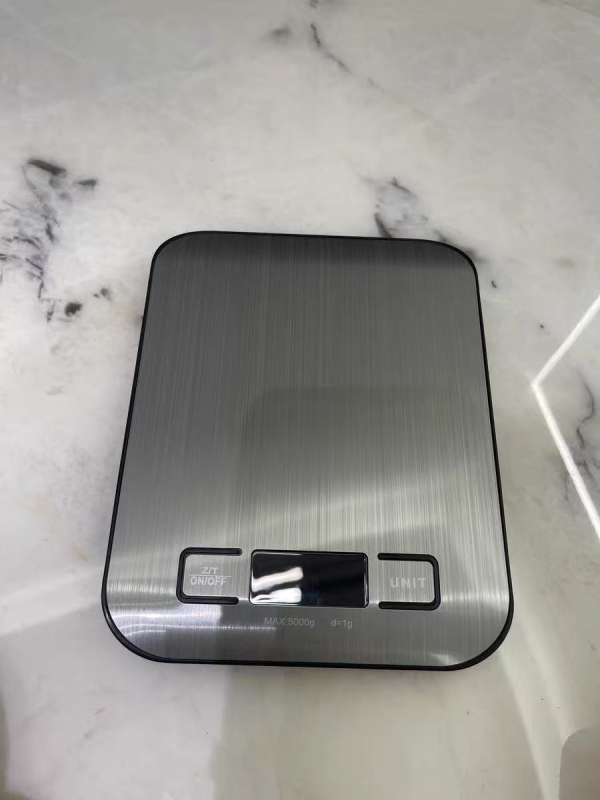 Taimin 2012 Újratölthető rozsdamentes acél konyhai digitális mérleg, 5-10 kg kapacitás