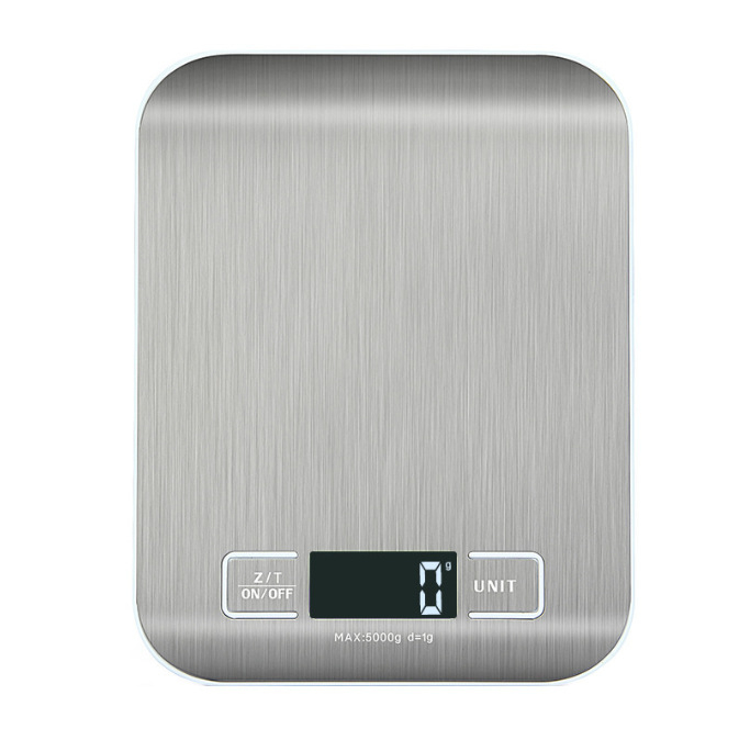 Taimin 2012 Újratölthető rozsdamentes acél konyhai digitális mérleg, 5-10 kg kapacitás