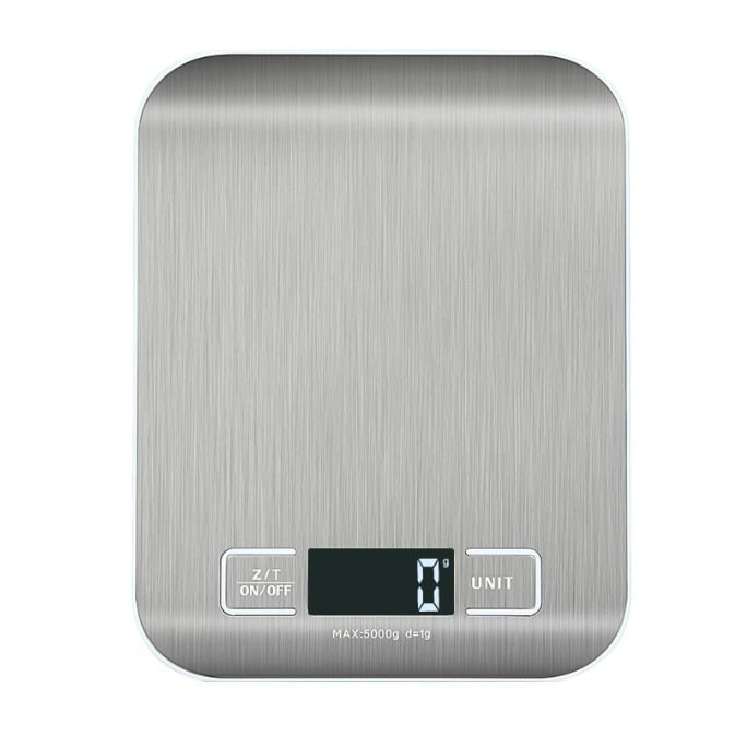 Taimin 2012 Újratölthető rozsdamentes acél konyhai digitális mérleg, 5-10 kg kapacitás