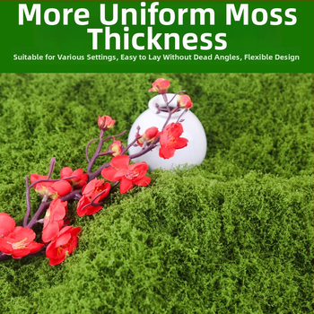 Изкуствен мъх текстил за мини ландшафт – флокирана повърхност, полиестер + нетъкан текстил, персонализируемо, опаковка: Opp торба