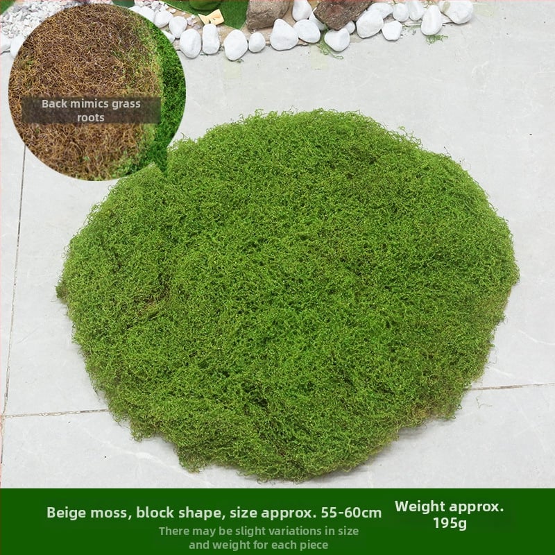 Изкуствен мъх текстил за мини ландшафт – флокирана повърхност, полиестер + нетъкан текстил, персонализируемо, опаковка: Opp торба