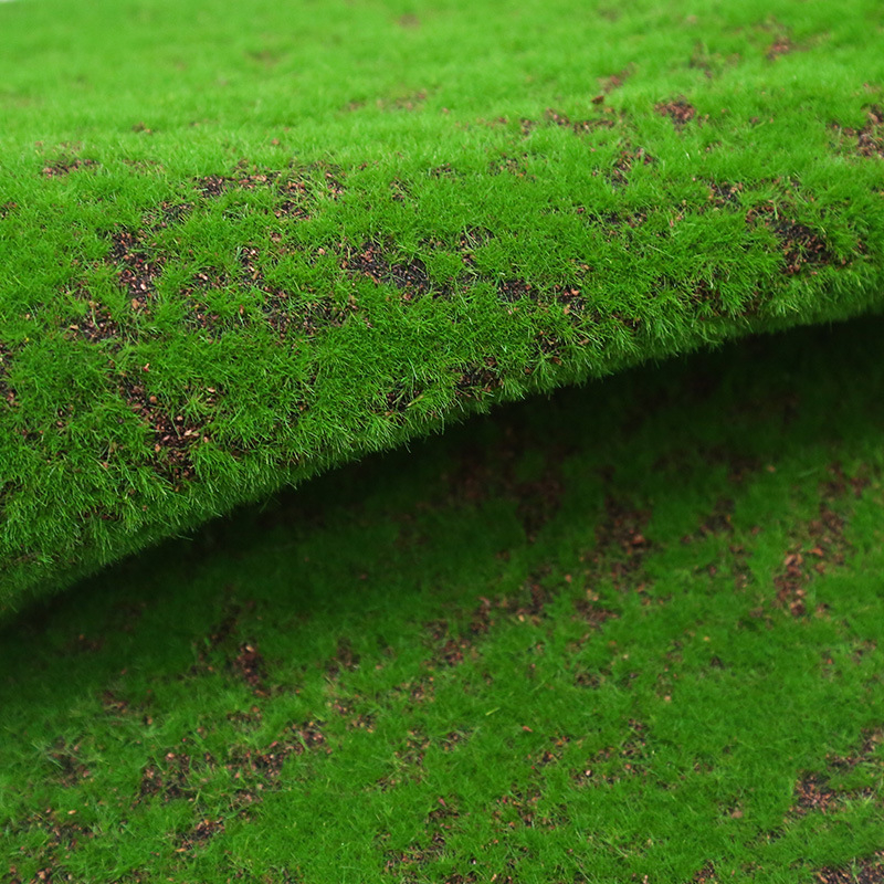 Изкуствен мъх текстил за мини ландшафт – флокирана повърхност, полиестер + нетъкан текстил, персонализируемо, опаковка: Opp торба