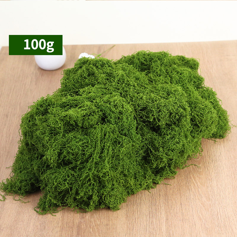 Изкуствен мъх текстил за мини ландшафт – флокирана повърхност, полиестер + нетъкан текстил, персонализируемо, опаковка: Opp торба