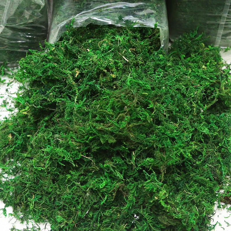 Изкуствен мъх текстил за мини ландшафт – флокирана повърхност, полиестер + нетъкан текстил, персонализируемо, опаковка: Opp торба