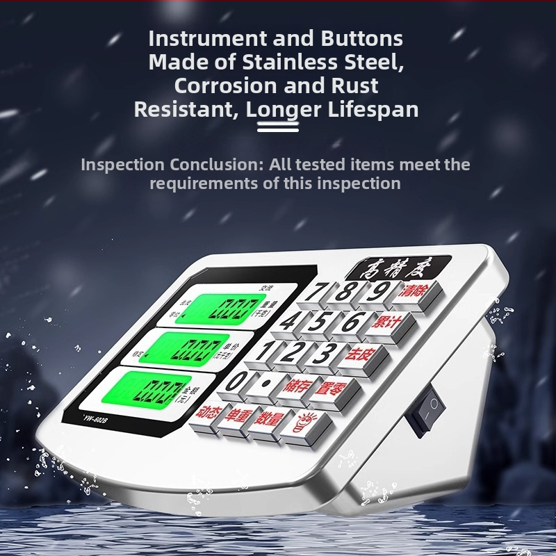 Digitális platformmérleg, 0-300 kg kapacitás, Akkumulátoros, Elektronikus, Multifunkcionális