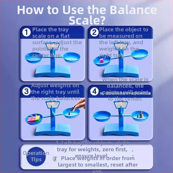 Σετ Ζυγαριάς Ισορροπίας για Διδασκαλία – PP Υλικό, Κατάλληλο για Παιδιά 3–6 Ετών, Σετ με Δίσκο Και Βάρη