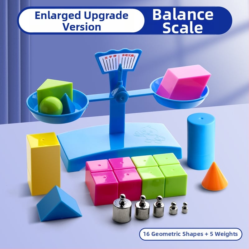 Σετ Ζυγαριάς Ισορροπίας για Διδασκαλία – PP Υλικό, Κατάλληλο για Παιδιά 3–6 Ετών, Σετ με Δίσκο Και Βάρη