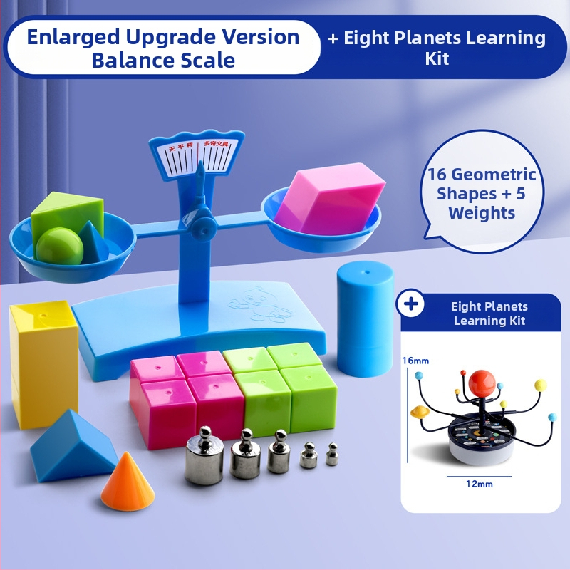 Σετ Ζυγαριάς Ισορροπίας για Διδασκαλία – PP Υλικό, Κατάλληλο για Παιδιά 3–6 Ετών, Σετ με Δίσκο Και Βάρη