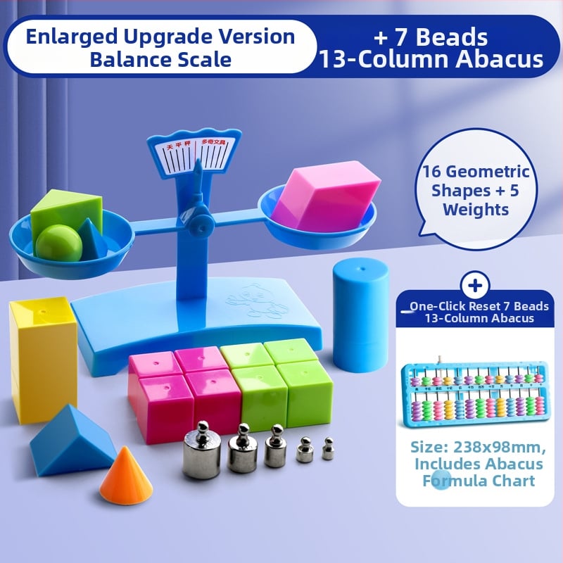 Σετ Ζυγαριάς Ισορροπίας για Διδασκαλία – PP Υλικό, Κατάλληλο για Παιδιά 3–6 Ετών, Σετ με Δίσκο Και Βάρη