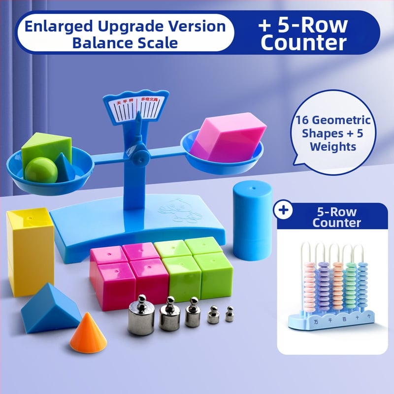 Σετ Ζυγαριάς Ισορροπίας για Διδασκαλία – PP Υλικό, Κατάλληλο για Παιδιά 3–6 Ετών, Σετ με Δίσκο Και Βάρη