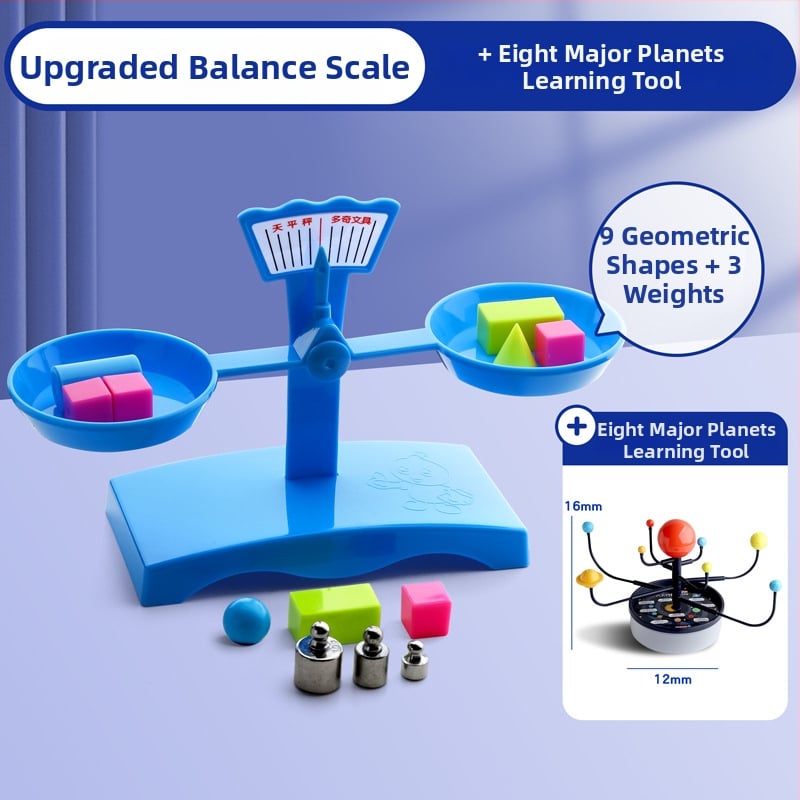 Σετ Ζυγαριάς Ισορροπίας για Διδασκαλία – PP Υλικό, Κατάλληλο για Παιδιά 3–6 Ετών, Σετ με Δίσκο Και Βάρη