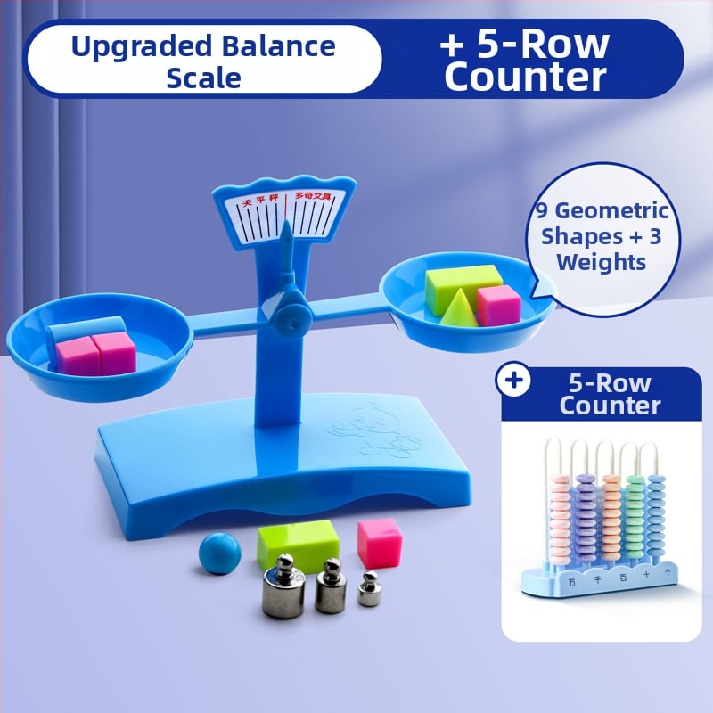 Σετ Ζυγαριάς Ισορροπίας για Διδασκαλία – PP Υλικό, Κατάλληλο για Παιδιά 3–6 Ετών, Σετ με Δίσκο Και Βάρη
