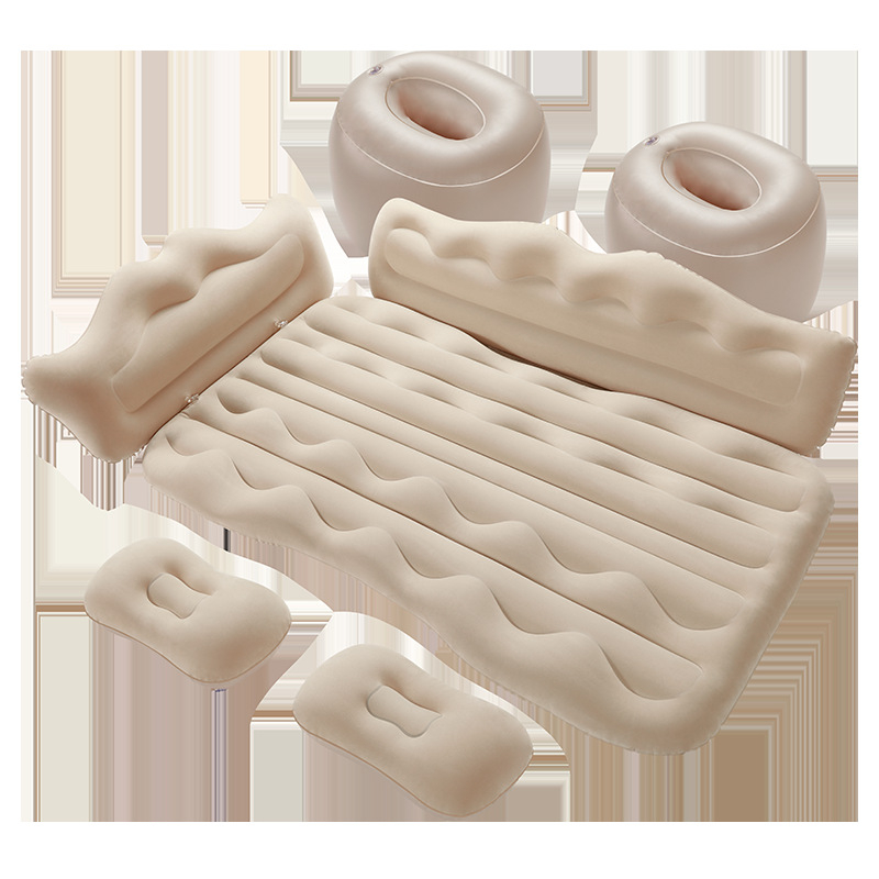 Išpūčiamas lova automobiliui su flokotu paviršiumi, lengvas 2,8 kg, maksimali apkrova 150 kg