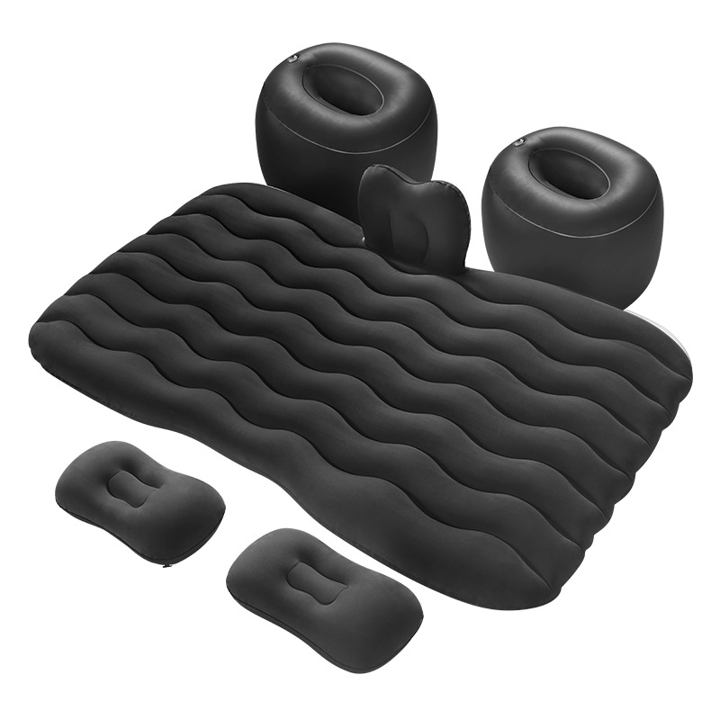 Išpūčiamas lova automobiliui su flokotu paviršiumi, lengvas 2,8 kg, maksimali apkrova 150 kg