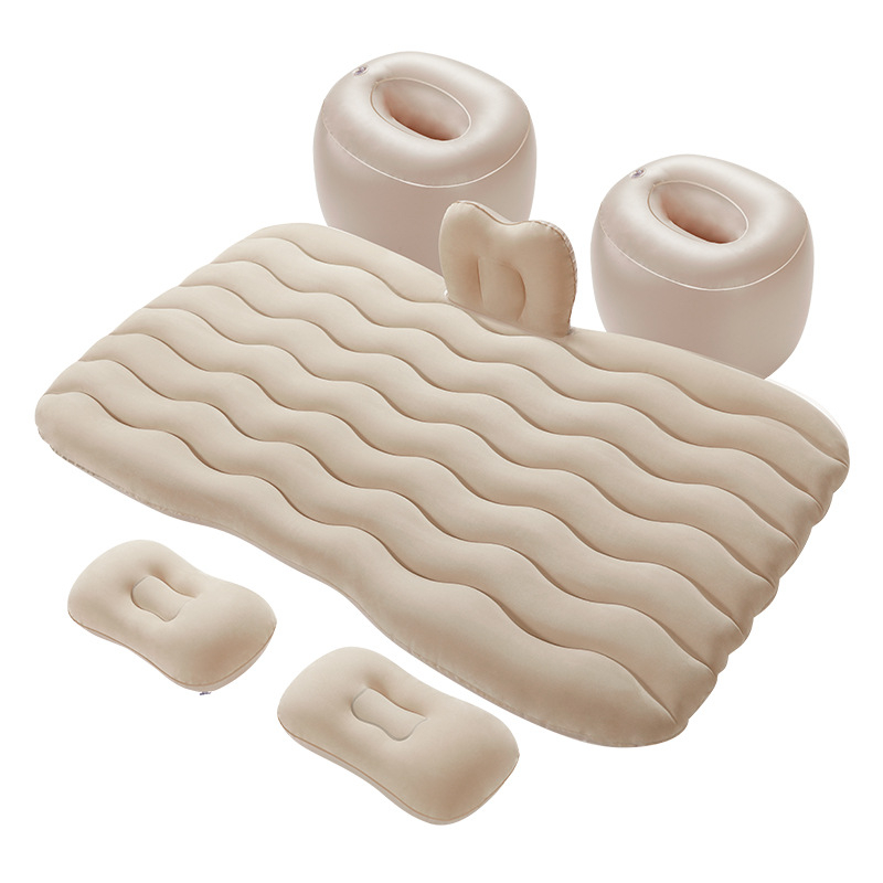 Išpūčiamas lova automobiliui su flokotu paviršiumi, lengvas 2,8 kg, maksimali apkrova 150 kg