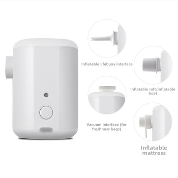 Vonkajšia dvojúčelová prenosná vzduchová pumpa – USB napájanie, 12V, 70 L/min, 0,148 kg, <=80W