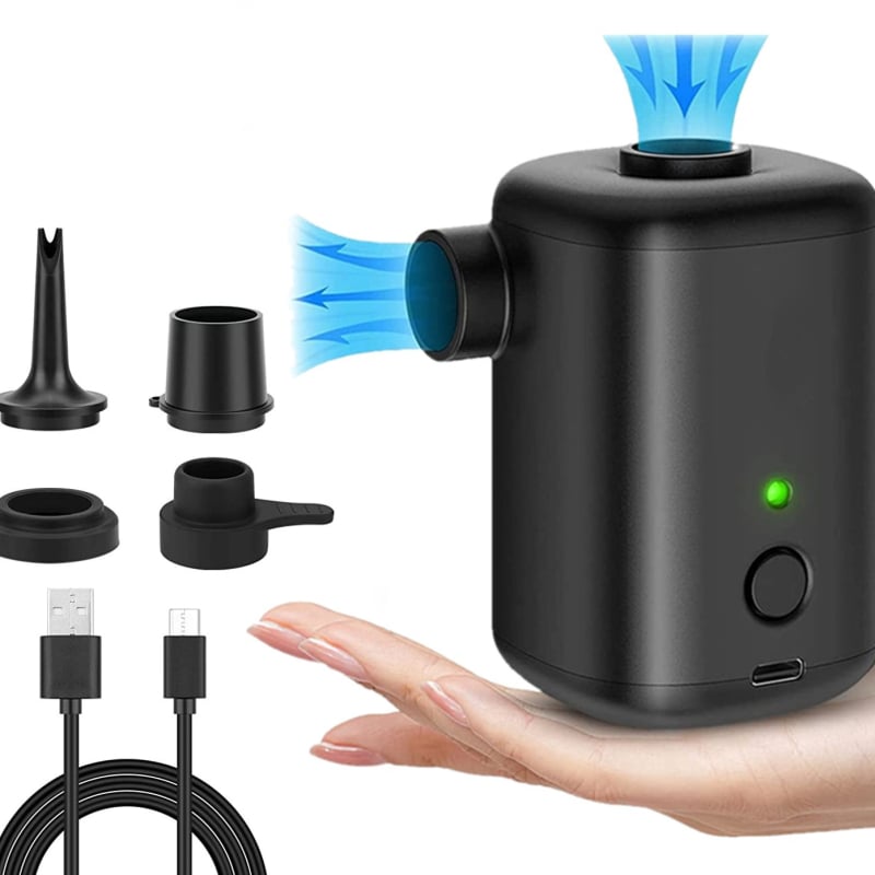 Φορητή εξωτερική αντλία αέρα δύο χρήσεων για φουσκώματα, USB τροφοδοσία, 12V, 70 L/min, 0,148 kg