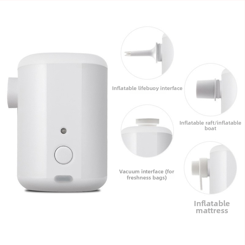 Vonkajšia dvojúčelová prenosná vzduchová pumpa – USB napájanie, 12V, 70 L/min, 0,148 kg, <=80W