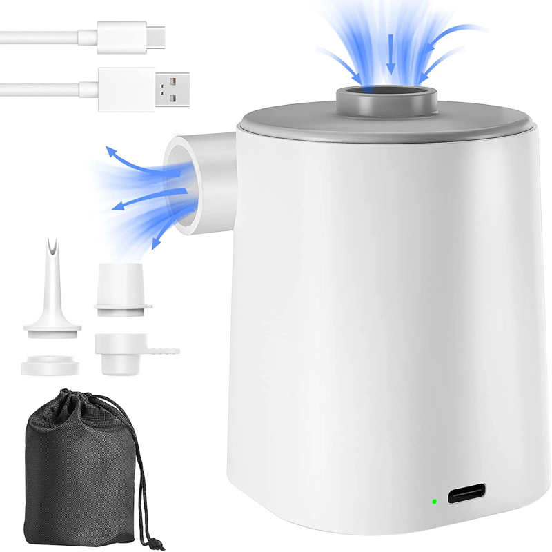 Φορητή εξωτερική αντλία αέρα δύο χρήσεων για φουσκώματα, USB τροφοδοσία, 12V, 70 L/min, 0,148 kg