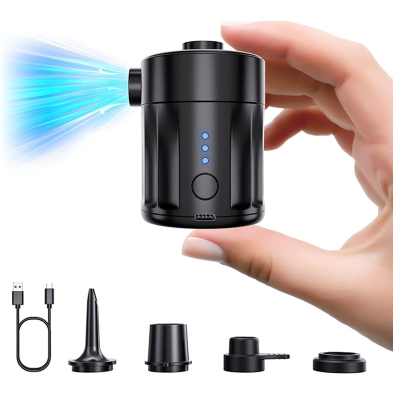 Φορητή εξωτερική αντλία αέρα δύο χρήσεων για φουσκώματα, USB τροφοδοσία, 12V, 70 L/min, 0,148 kg